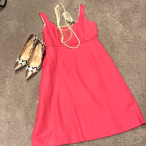 J. Crew Dresses & Skirts - J.Crew bright pink A-Line dress. Worn once!